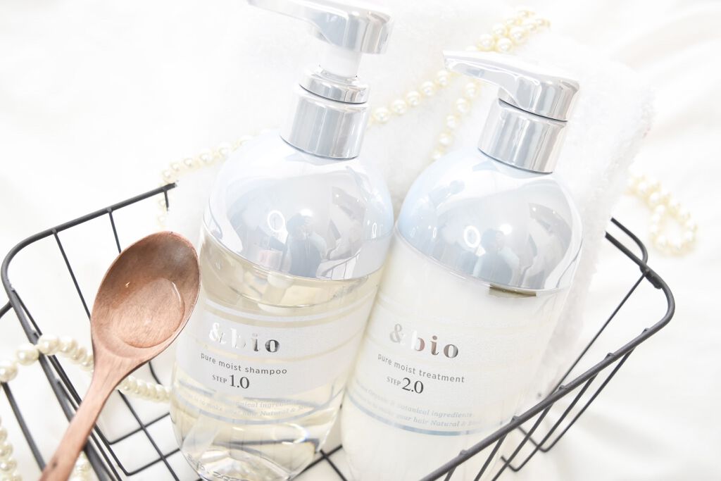 ピュアモイスト シャンプー 1.0／ヘアトリートメント 2.0/&bio/市販シャンプーを使ったクチコミ（1枚目）