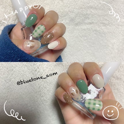 セミキュアジェルネイル(ハンド)/ohora/ネイルシールを使ったクチコミ(2枚目)