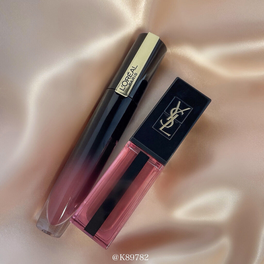 ルージュ ピュールクチュール ヴェルニ ウォーターステイン/YVES SAINT LAURENT BEAUTE/口紅を使ったクチコミ（3枚目）