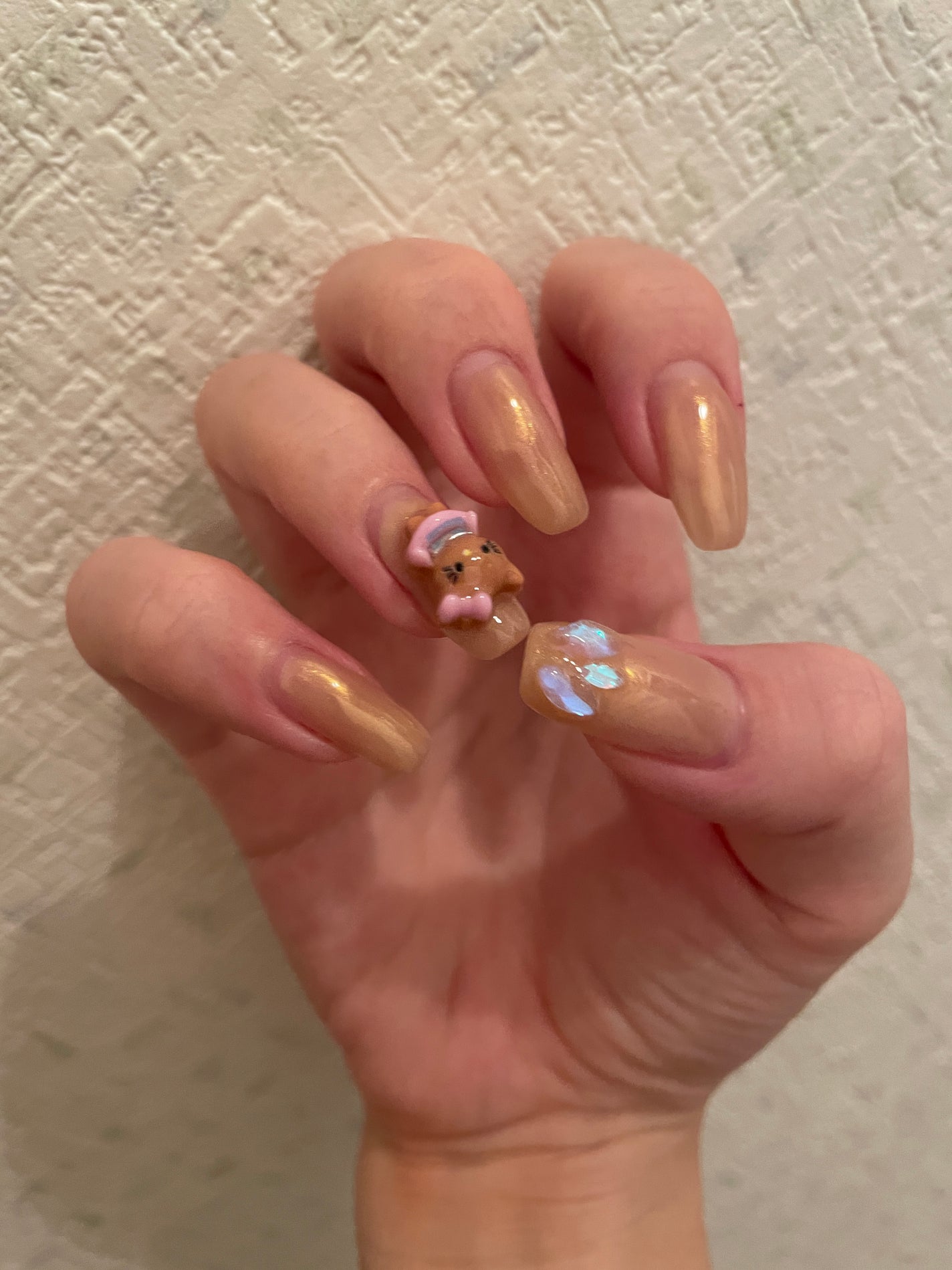 オーロラパウダー/セリア/ネイル用品を使ったクチコミ(3枚目)