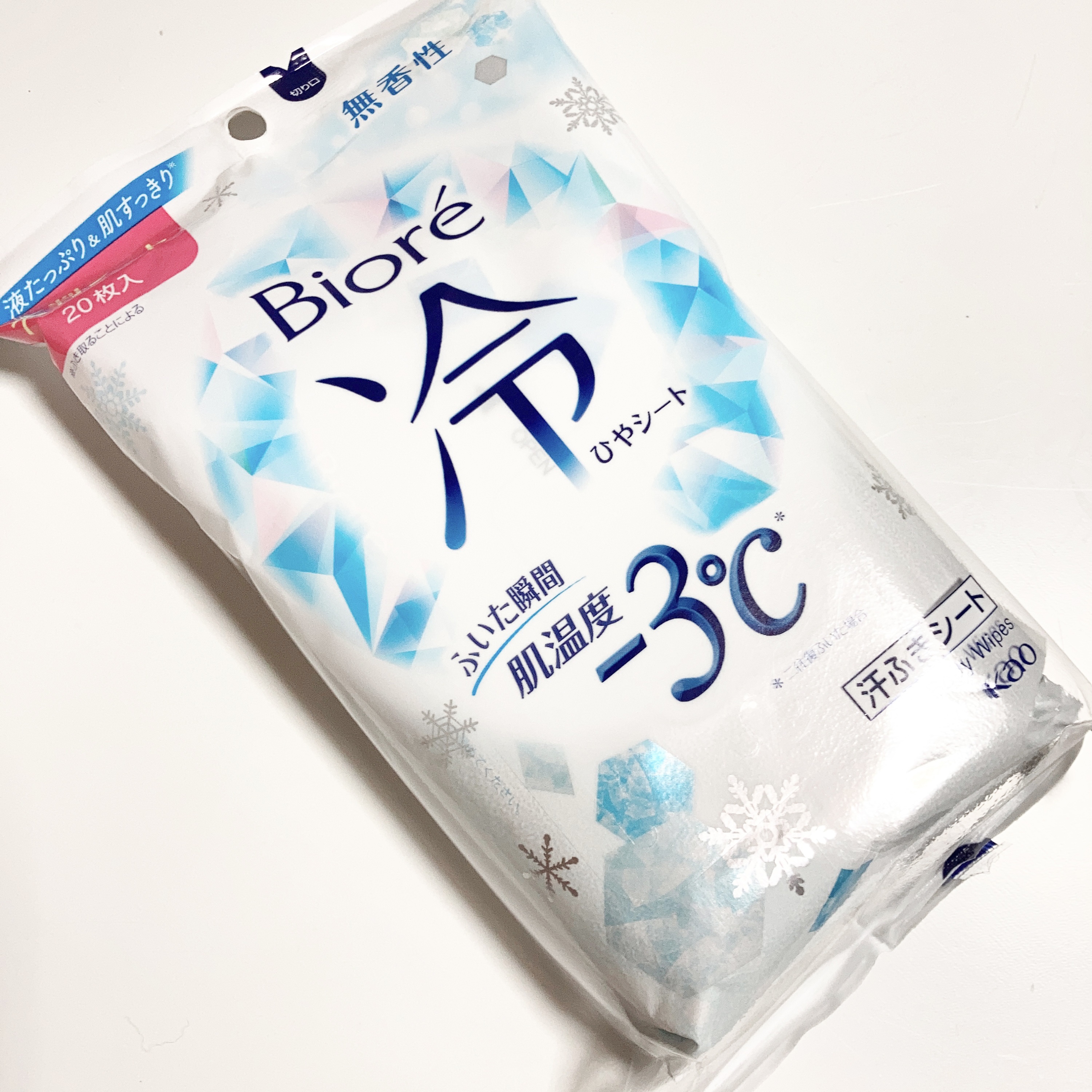 冷シート 無香性/ビオレ/ボディシートを使ったクチコミ（1枚目）