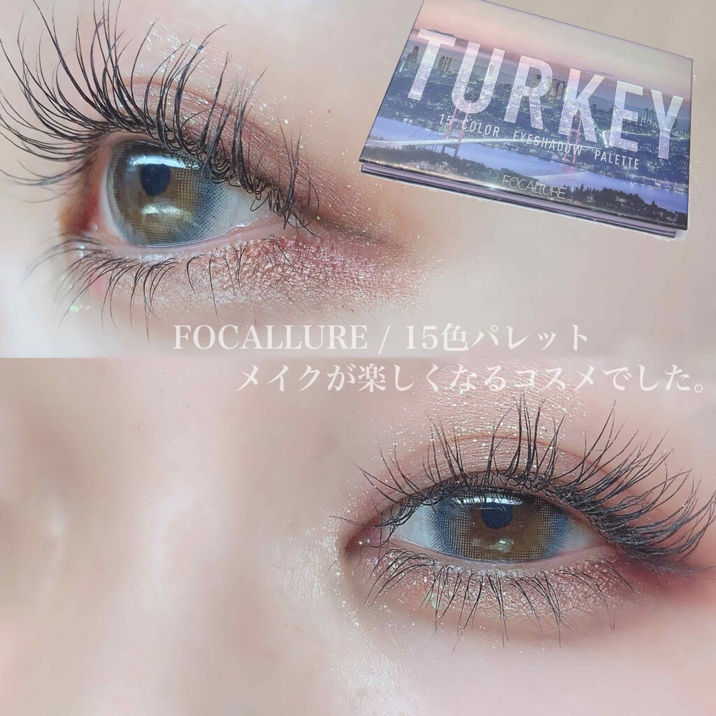 GO TRAVEL 15色アイシャドウパレット/FOCALLURE/アイシャドウパレットを使ったクチコミ(1枚目)