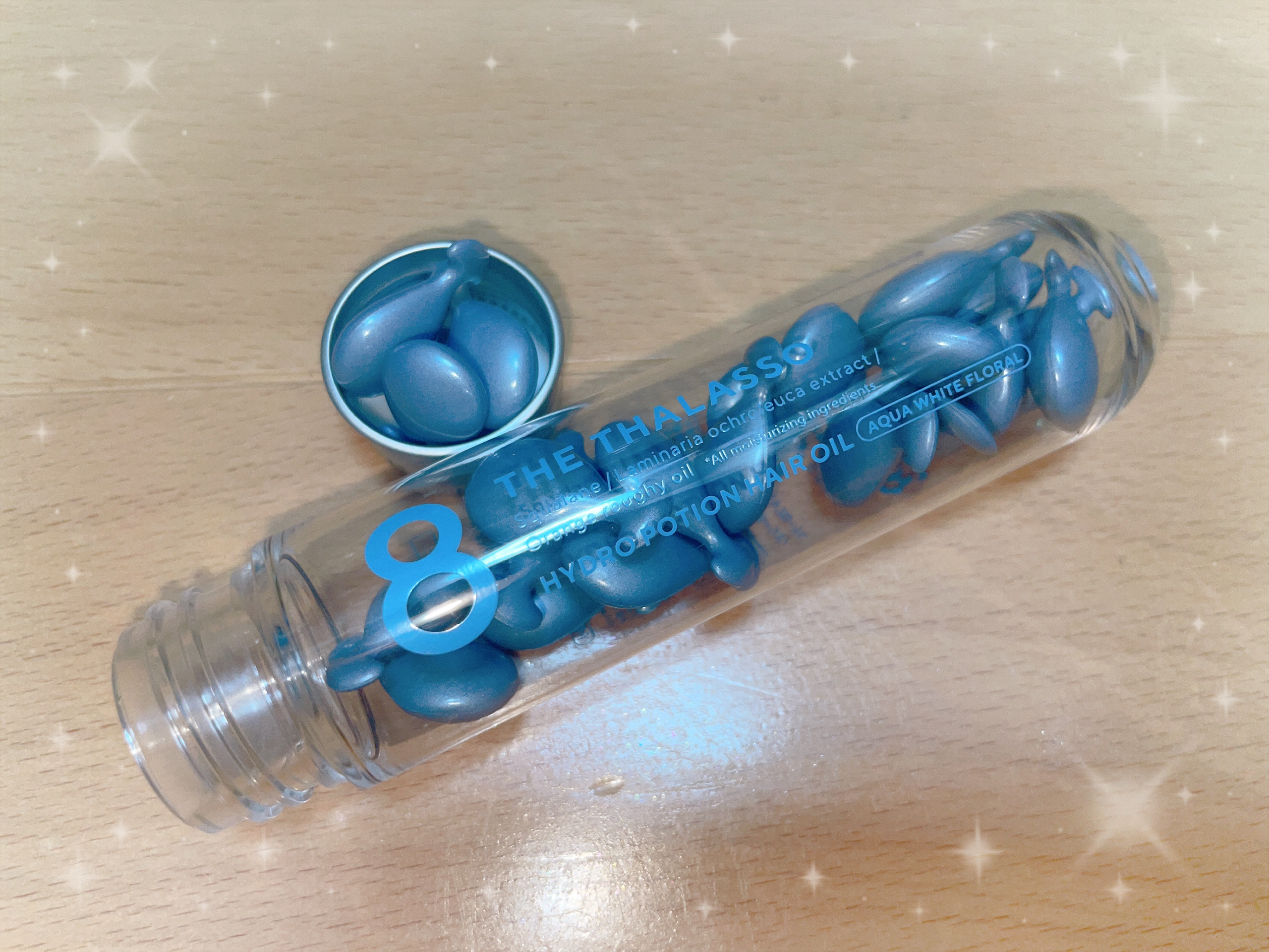 ハイドロポーション 美容液ヘアオイル（アクアホワイトフローラルの香り）/エイトザタラソ/ヘアオイルを使ったクチコミ（1枚目）