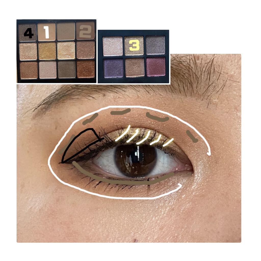 ヴォワヤジュールアイシャドウパレット/NARS/アイシャドウパレットを使ったクチコミ（2枚目）