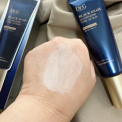 ブラックスネイルグルタチオントーンアップサン/Dr.G/日焼け止めクリームを使ったクチコミ(5枚目)
