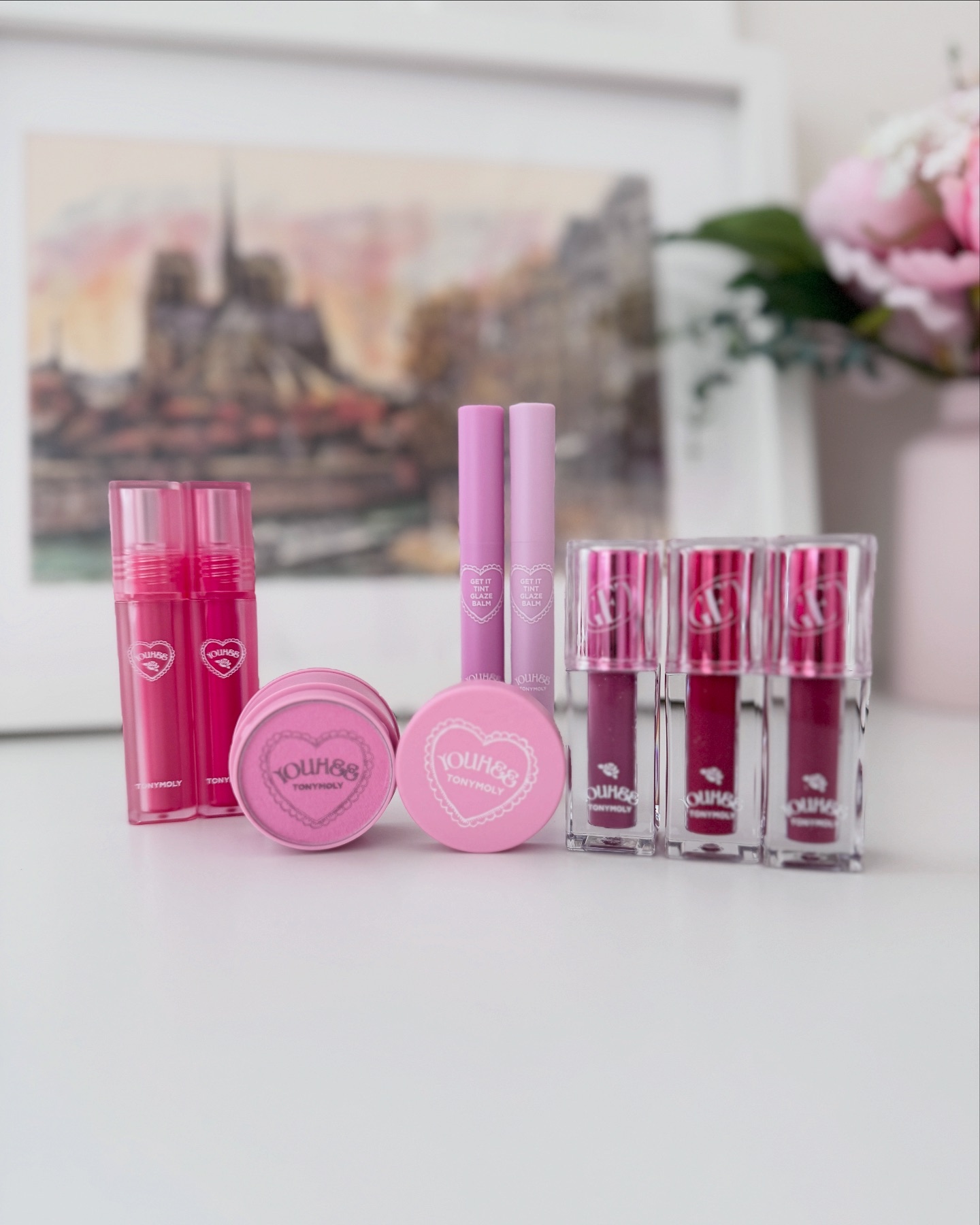 ゲットイットティント ウォーターフルバター 01 Berry Chou ベリーシュ/TONYMOLY/リップティントを使ったクチコミ（1枚目）