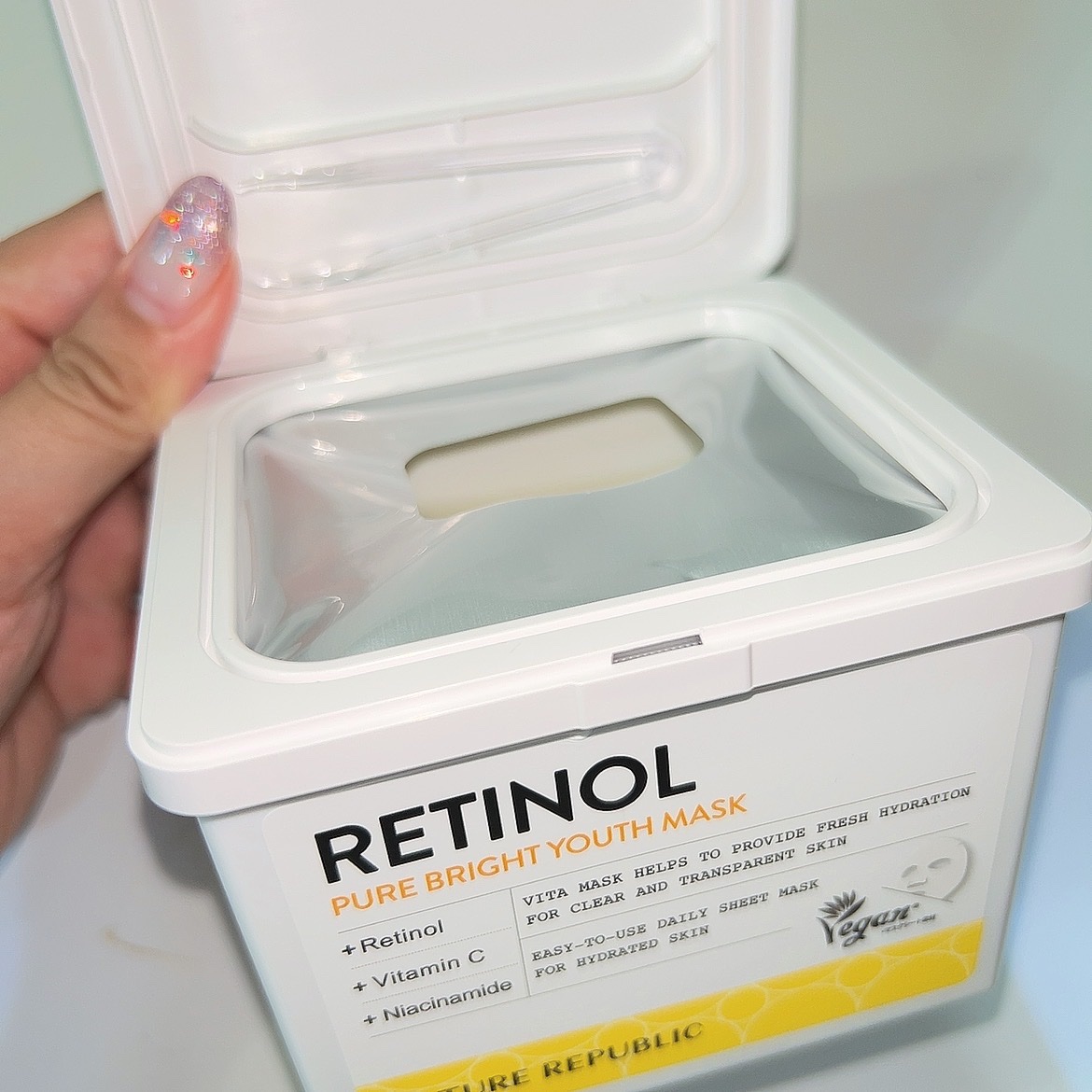 キューブマスク レチノール/ネイチャーリパブリック/シートマスク・パックを使ったクチコミ（3枚目）