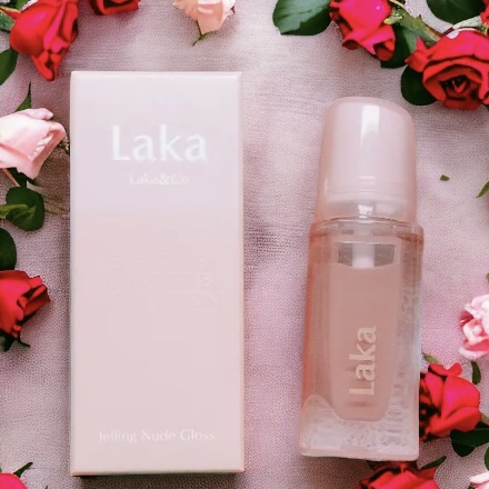 ジェリーイングヌードグロス 301 フィグリング/Laka/リップグロスを使ったクチコミ（2枚目）