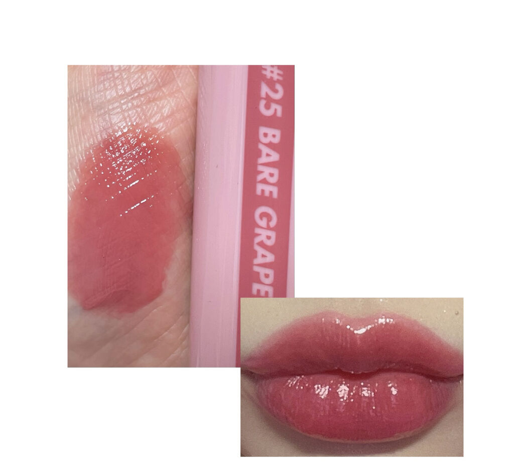 グラスティングウォーターティント 韓服エディション/rom&nd/リップティントを使ったクチコミ（3枚目）