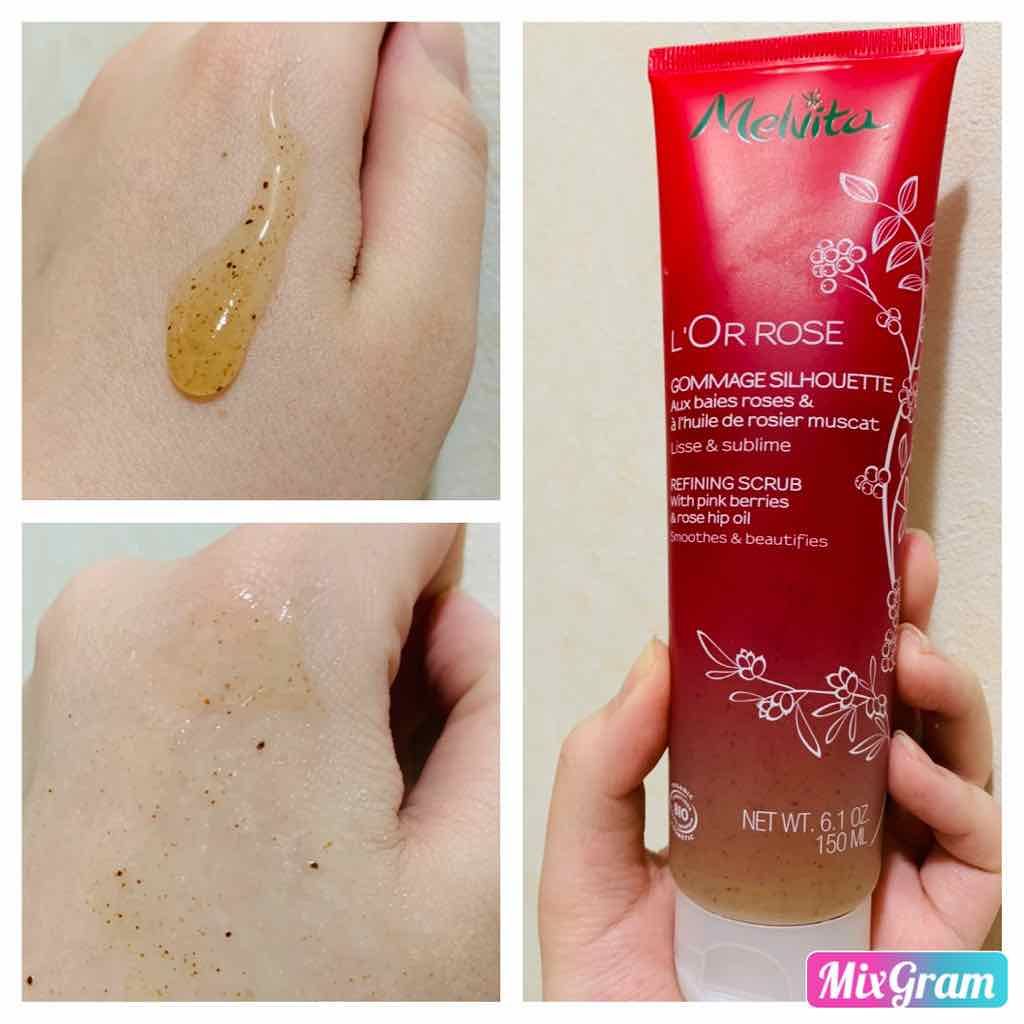 ロゼエクストラ オイルイン ウォッシュスクラブ/Melvita/ボディスクラブを使ったクチコミ(1枚目)