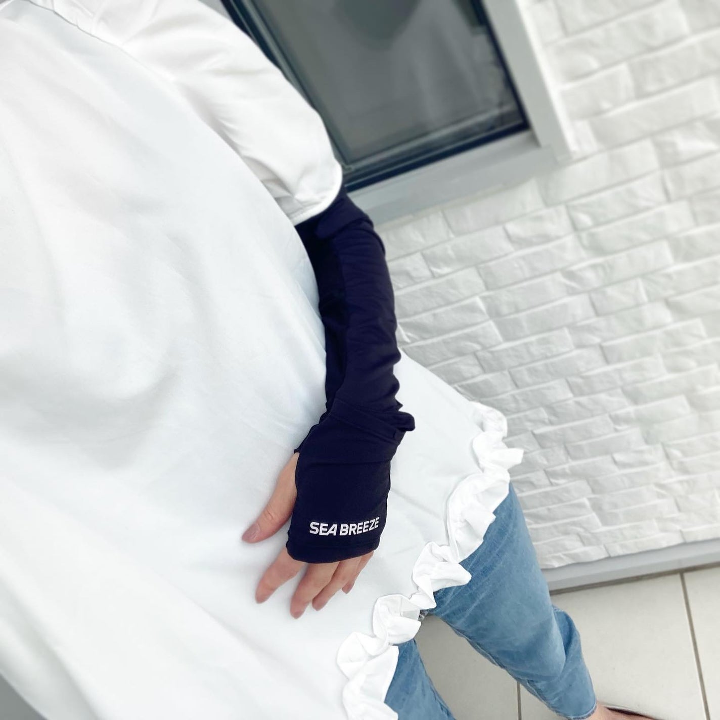 SEA BREEZE 接触冷感アームカバー/シーブリーズ/その他を使ったクチコミ(3枚目)