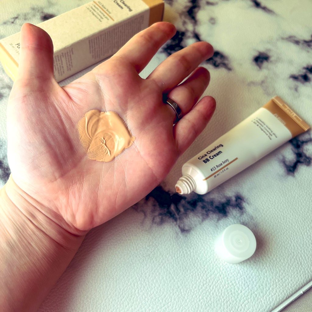 Cica Clearing BB Cream 15ローズアイボリー/PURITO/化粧下地を使ったクチコミ（3枚目）