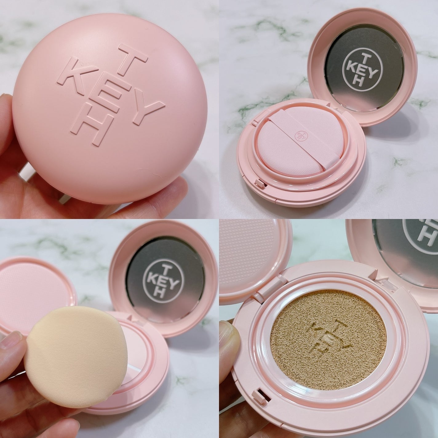 カリフォルニアフェザーライククッション/KEYTH/クッションファンデーションを使ったクチコミ(4枚目)