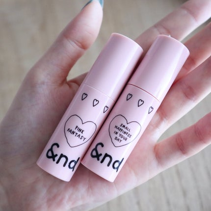 グラッシーボムティント/&nd by rom&nd/リップティントを使ったクチコミ(1枚目)