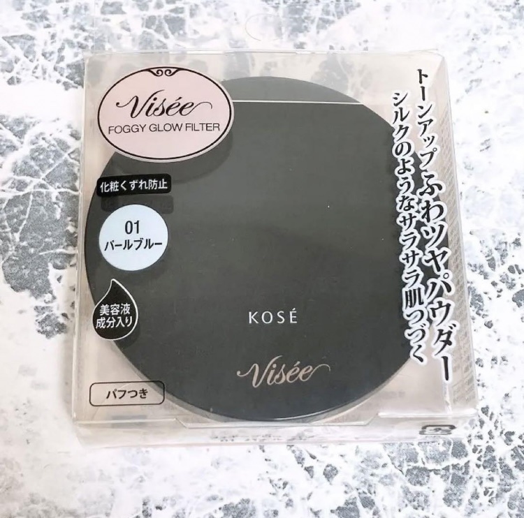 リシェ フォギーグロウ フィルター 01 パールブルー/Visée/ルースパウダーを使ったクチコミ（1枚目）