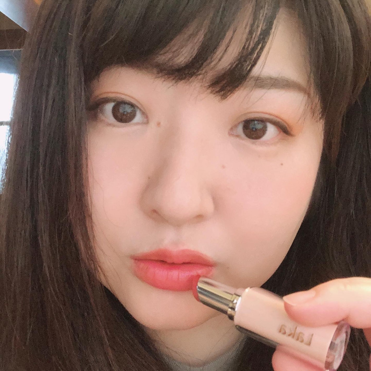 ボンディンググロウリップスティック/Laka/口紅を使ったクチコミ(5枚目)