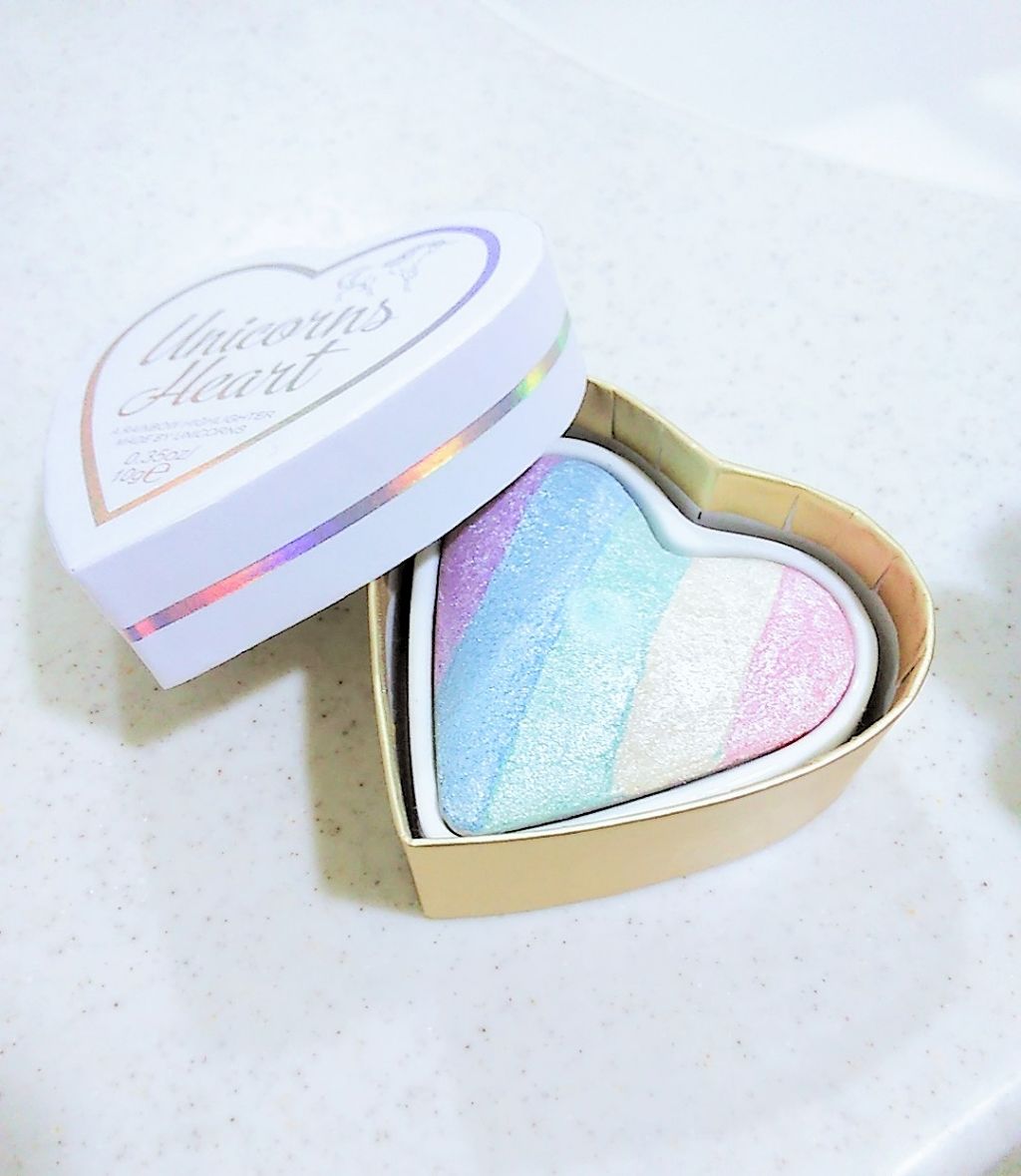 ハートハイライター ユニコーンハート/MAKEUP REVOLUTION/パウダーハイライトを使ったクチコミ(1枚目)