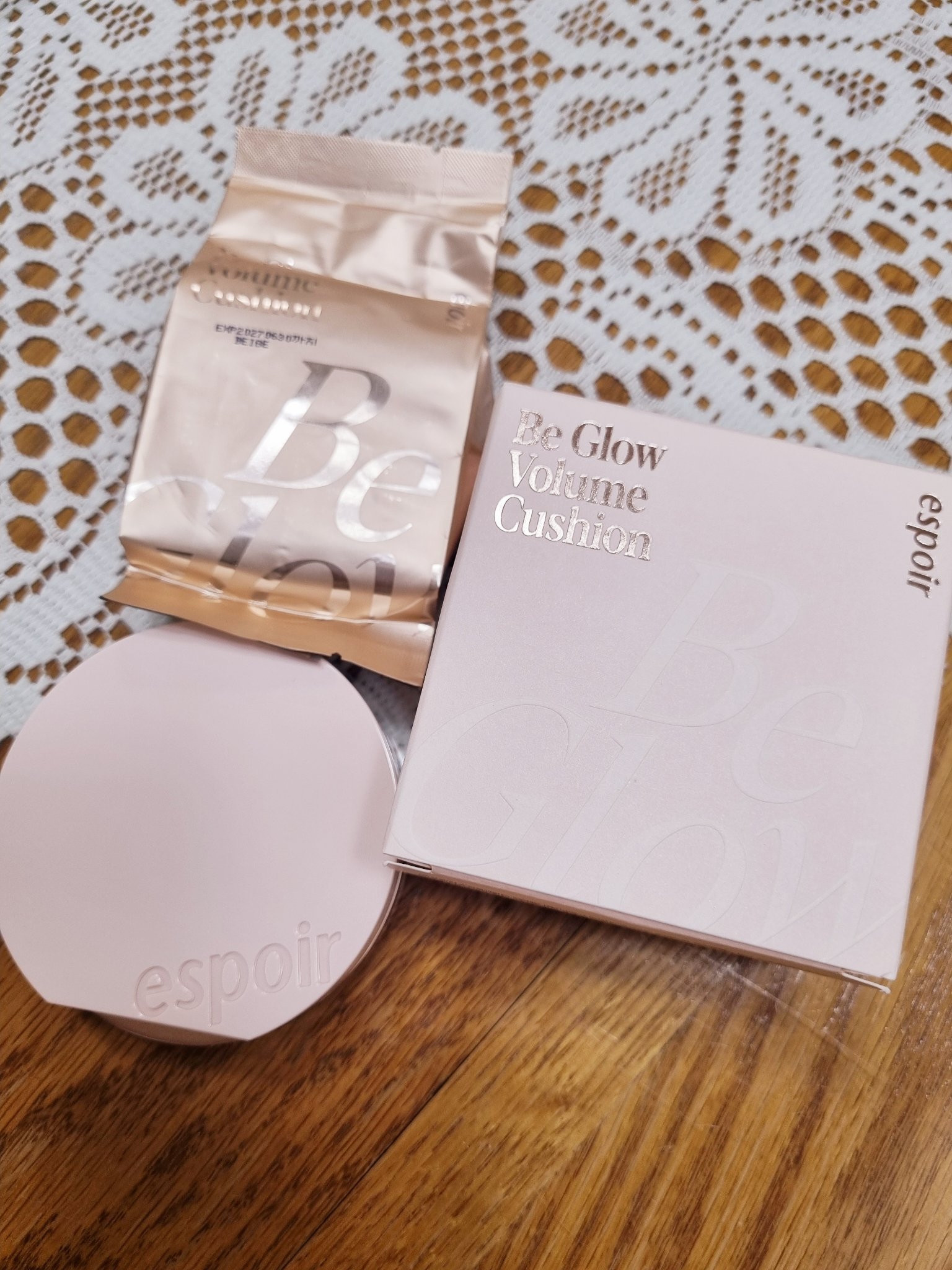 エスポア ビーグロー ボリュームクッション 23 ベージュ/espoir/クッションファンデーションを使ったクチコミ（3枚目）