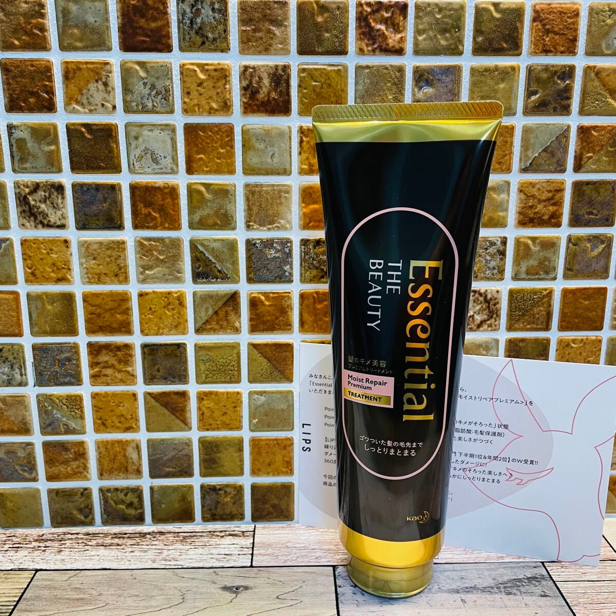 THE BEAUTY 髪のキメ美容プレミアムトリートメント<モイストリペアプレミアム>/エッセンシャル/洗い流すヘアトリートメントを使ったクチコミ(1枚目)