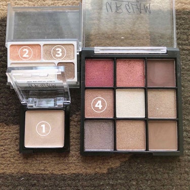 UR GLAM　BLOOMING EYE COLOR PALETTE/U R GLAM/アイシャドウパレットを使ったクチコミ（2枚目）