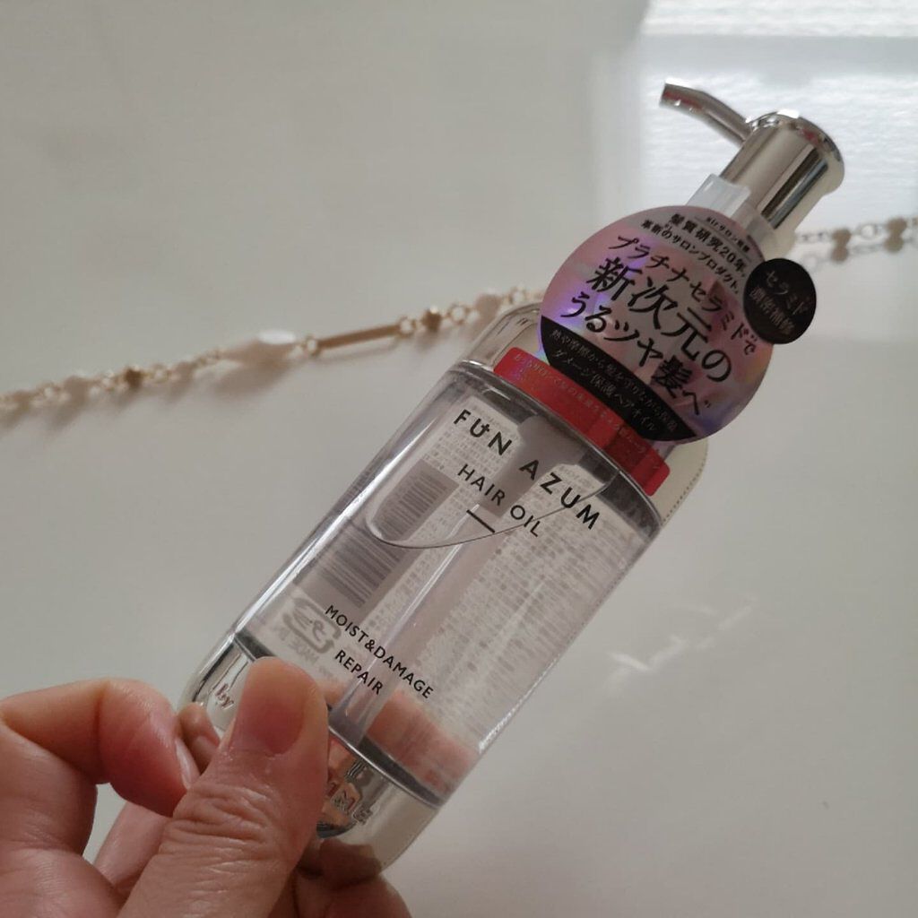 モイスト＆ダメージリペア ヘアオイル/FUN AZUM/ヘアオイルを使ったクチコミ（2枚目）