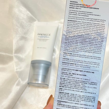 ヒアルーシカ ウォーターフィット サンセラム/SKIN1004/日焼け止めローションを使ったクチコミ(2枚目)