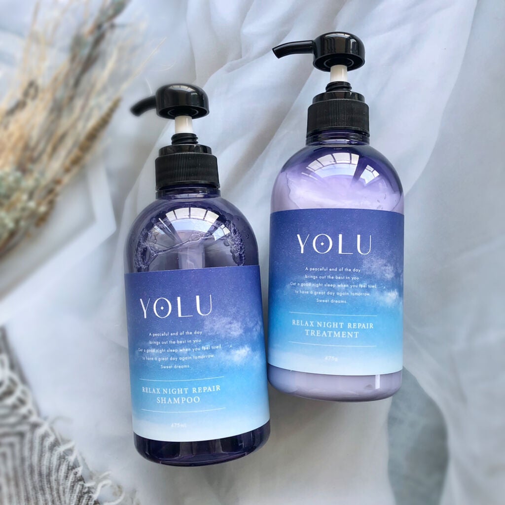 リラックスナイトリペア シャンプー/トリートメント/YOLU/市販シャンプーを使ったクチコミ(1枚目)