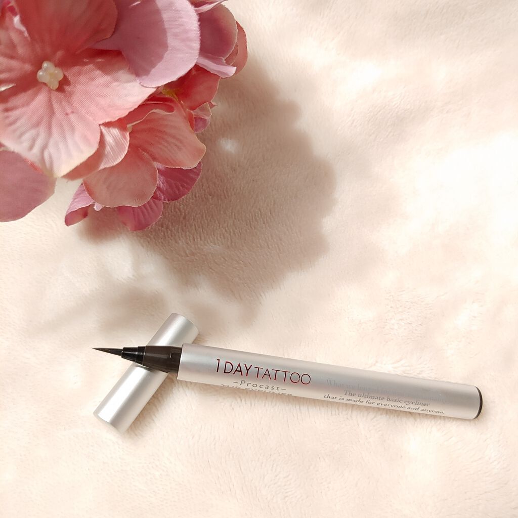 1DAY TATTOO プロキャスト ザ・アイライナー/K-パレット/リキッドアイライナーを使ったクチコミ（2枚目）