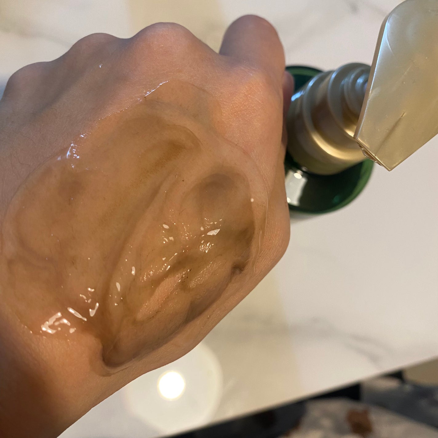 クリアクレンジング 京都宇治茶葉/世田谷コスメ/クレンジングジェルを使ったクチコミ(3枚目)