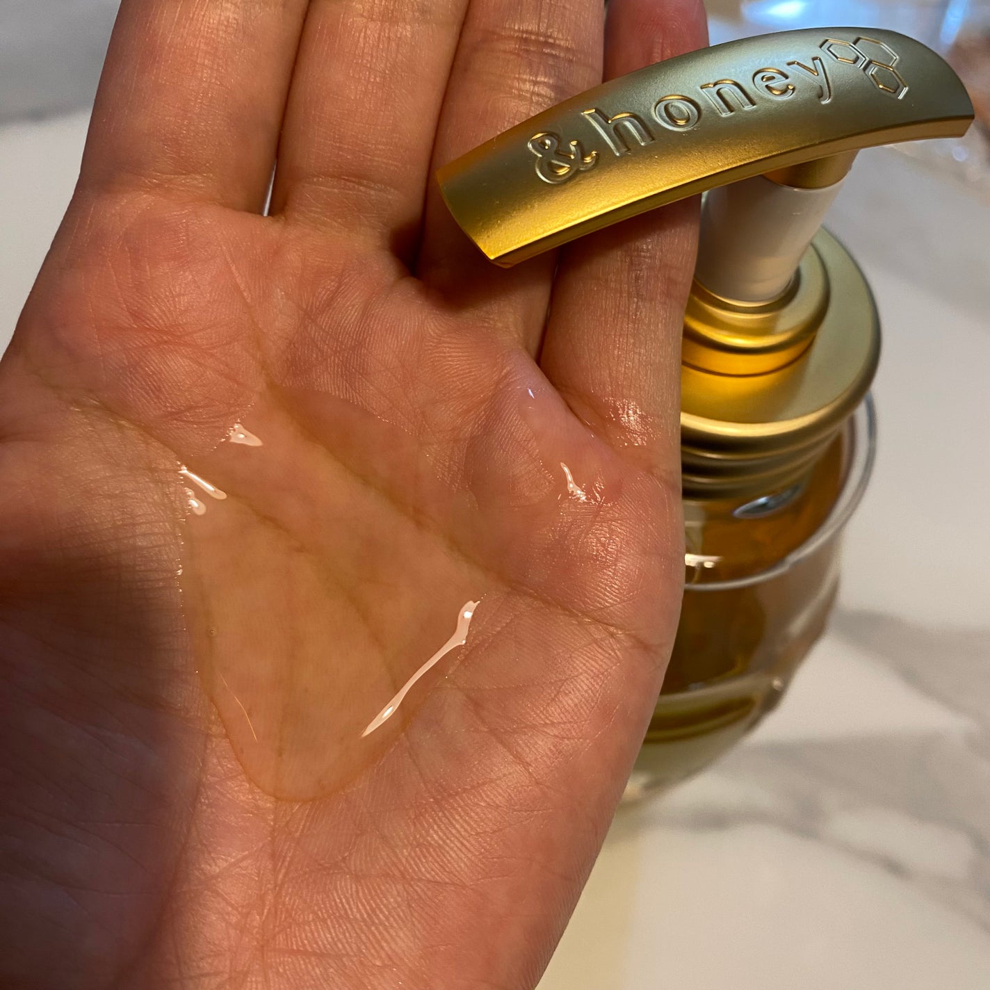 ディープモイスト ジェルボディウォッシュ/&honey/ボディソープを使ったクチコミ(2枚目)