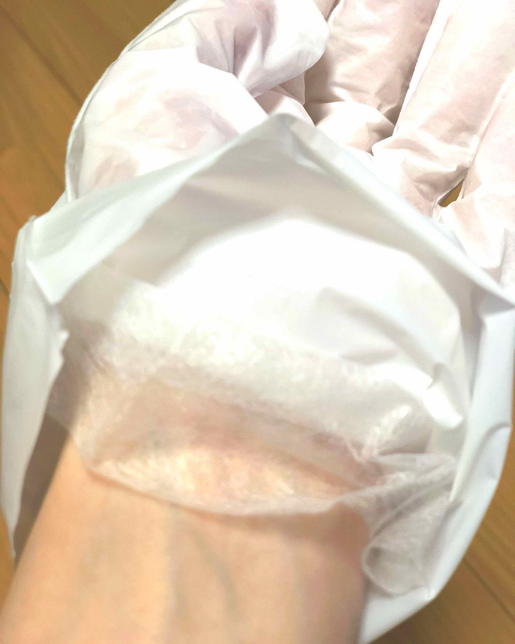 ハンドシートマスク 真珠/Pure Smile/ハンドクリームを使ったクチコミ（2枚目）