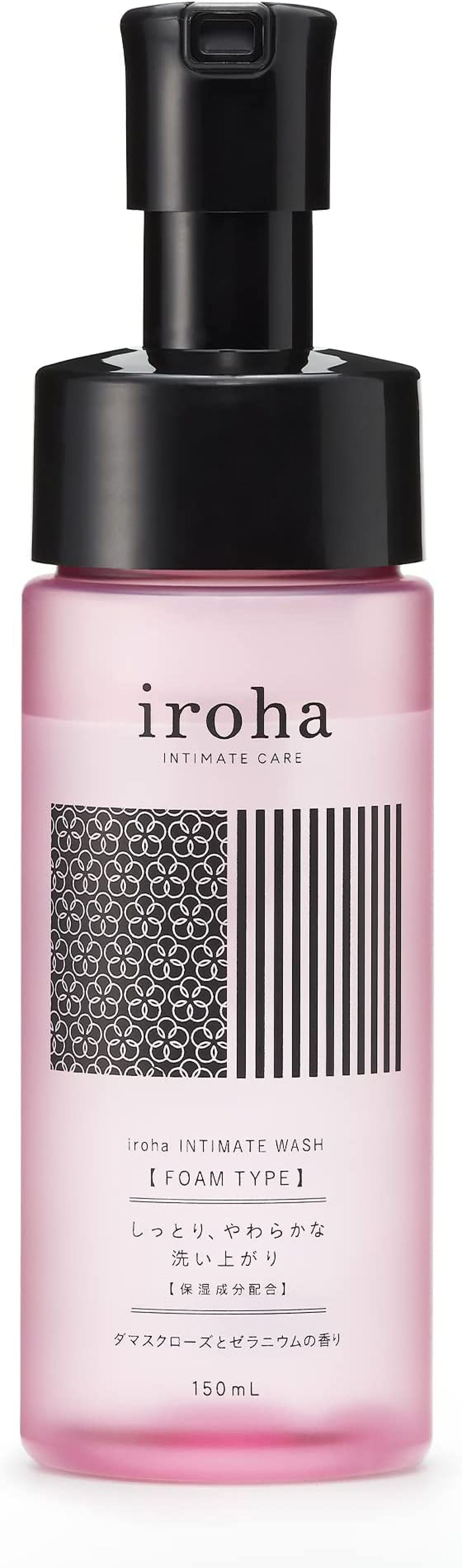 イロハ インティメートウォッシュ フォームタイプ ダマスクローズとゼラニウムの香り 150ml