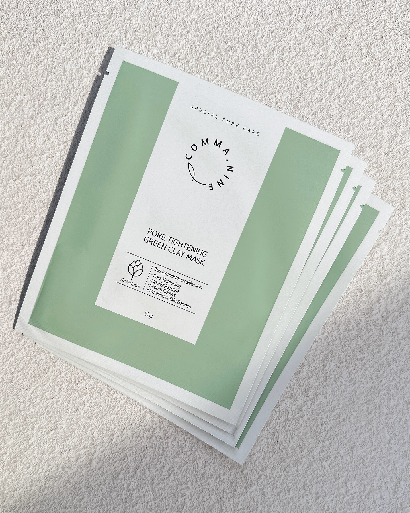 ポアタイトニンググリーンクレイマスク/COMMANINE/シートマスク・パックを使ったクチコミ（1枚目）