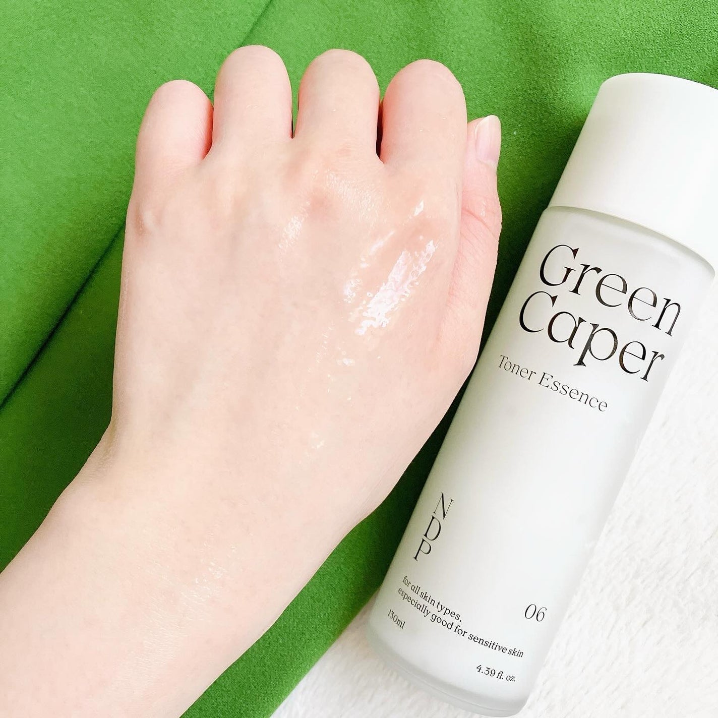 Green Caper Toner Essence/NATURAL DERMA PROJECT/化粧水を使ったクチコミ(5枚目)