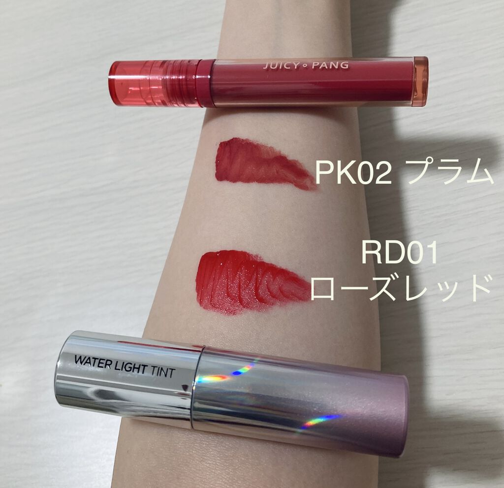 アピュー ウォーターライト ティント/A’pieu/リップティントを使ったクチコミ（3枚目）