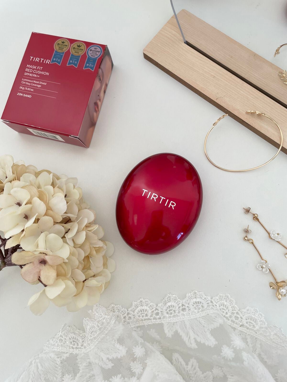 マスク フィット レッド クッション/TIRTIR(ティルティル)/クッションファンデーションを使ったクチコミ(4枚目)
