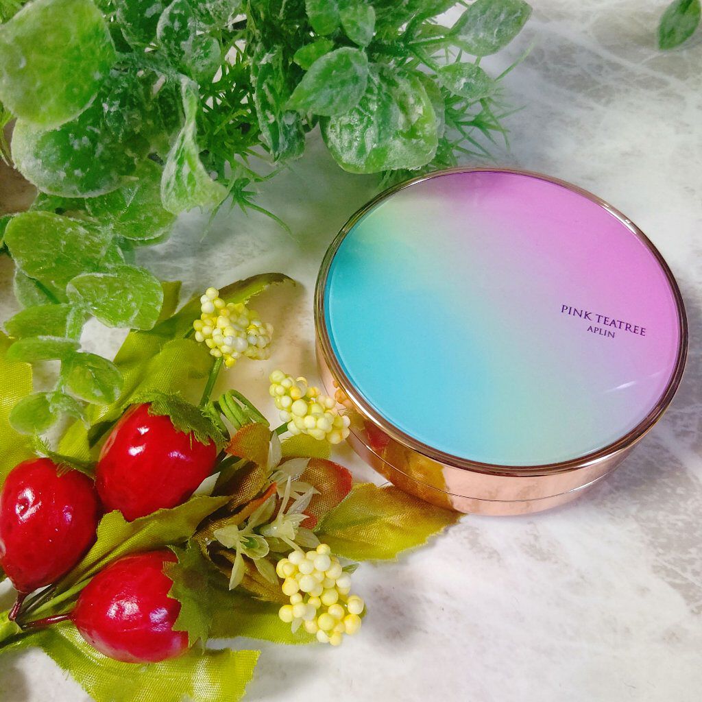 ピンクティーツリーカバークッション/APLIN/クッションファンデーションを使ったクチコミ（1枚目）