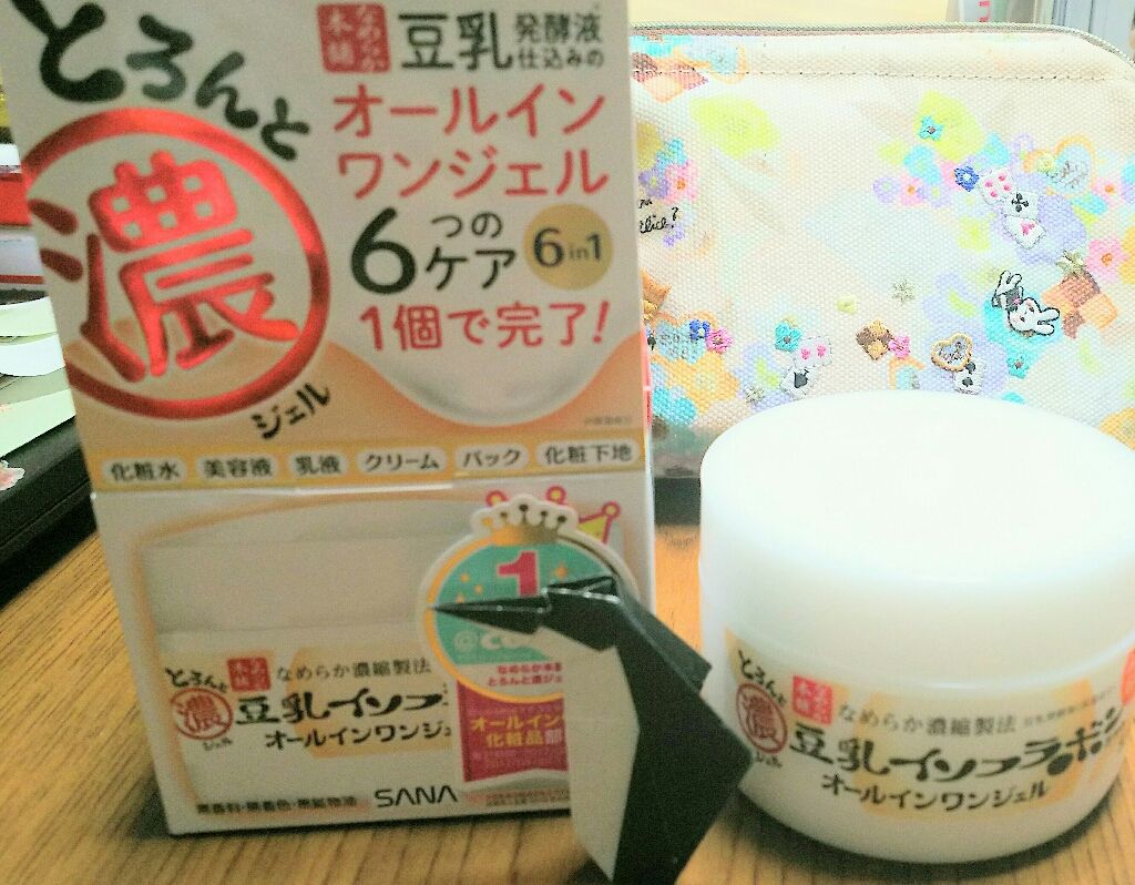 とろんと濃ジェル/なめらか本舗/オールインワン化粧品を使ったクチコミ（1枚目）