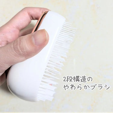 コンパクトスタイラー ローズゴールド／リュクス/TANGLE TEEZER/ヘアブラシを使ったクチコミ（3枚目）