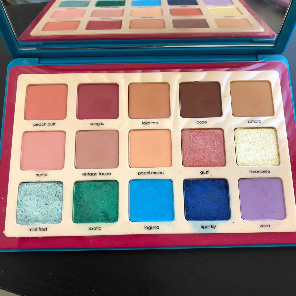 トロピック アイシャドウ パレット/Natasha Denona/アイシャドウパレットを使ったクチコミ（2枚目）