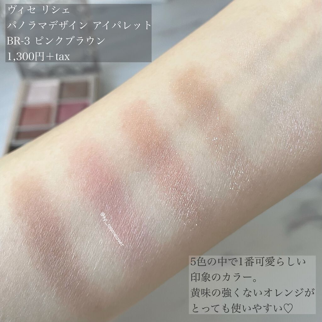 パノラマデザイン アイパレット/Visée/アイシャドウパレットを使ったクチコミ(2枚目)