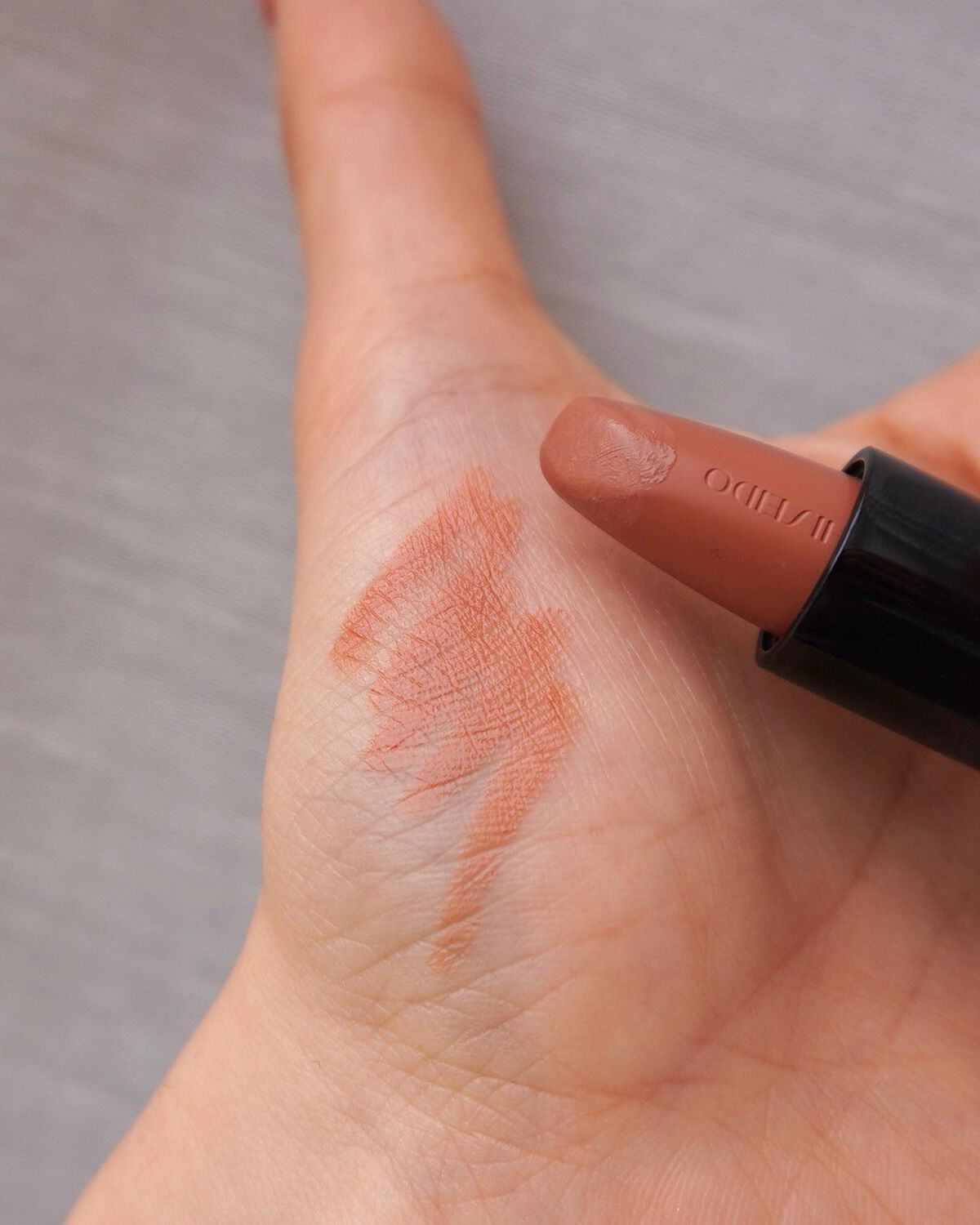 テクノサテン ジェル リップスティック 403	Augmented Nude/SHISEIDO/口紅を使ったクチコミ（3枚目）