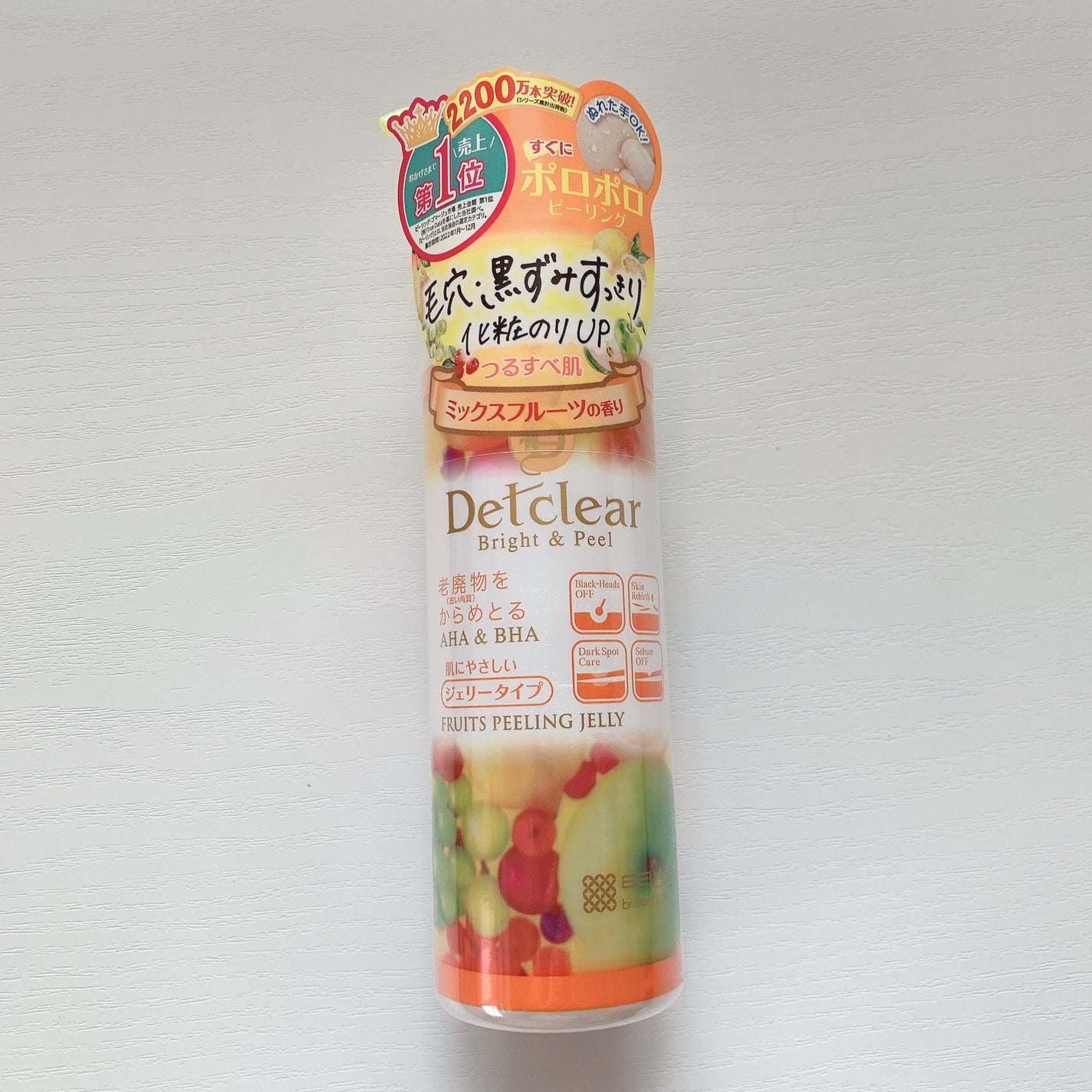 DETクリア ブライト&ピール ピーリングジェリー<ミックスフルーツの香り>/Detclear/ピーリングを使ったクチコミ(3枚目)