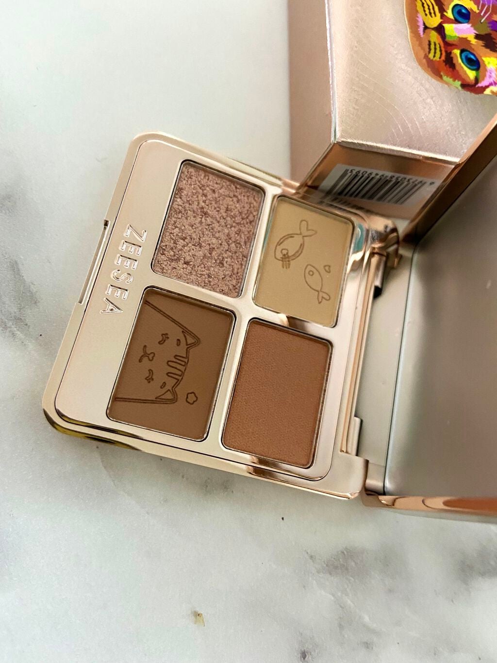 アニマルアイシャドウ(4シェード)/ZEESEA/アイシャドウパレットを使ったクチコミ(2枚目)
