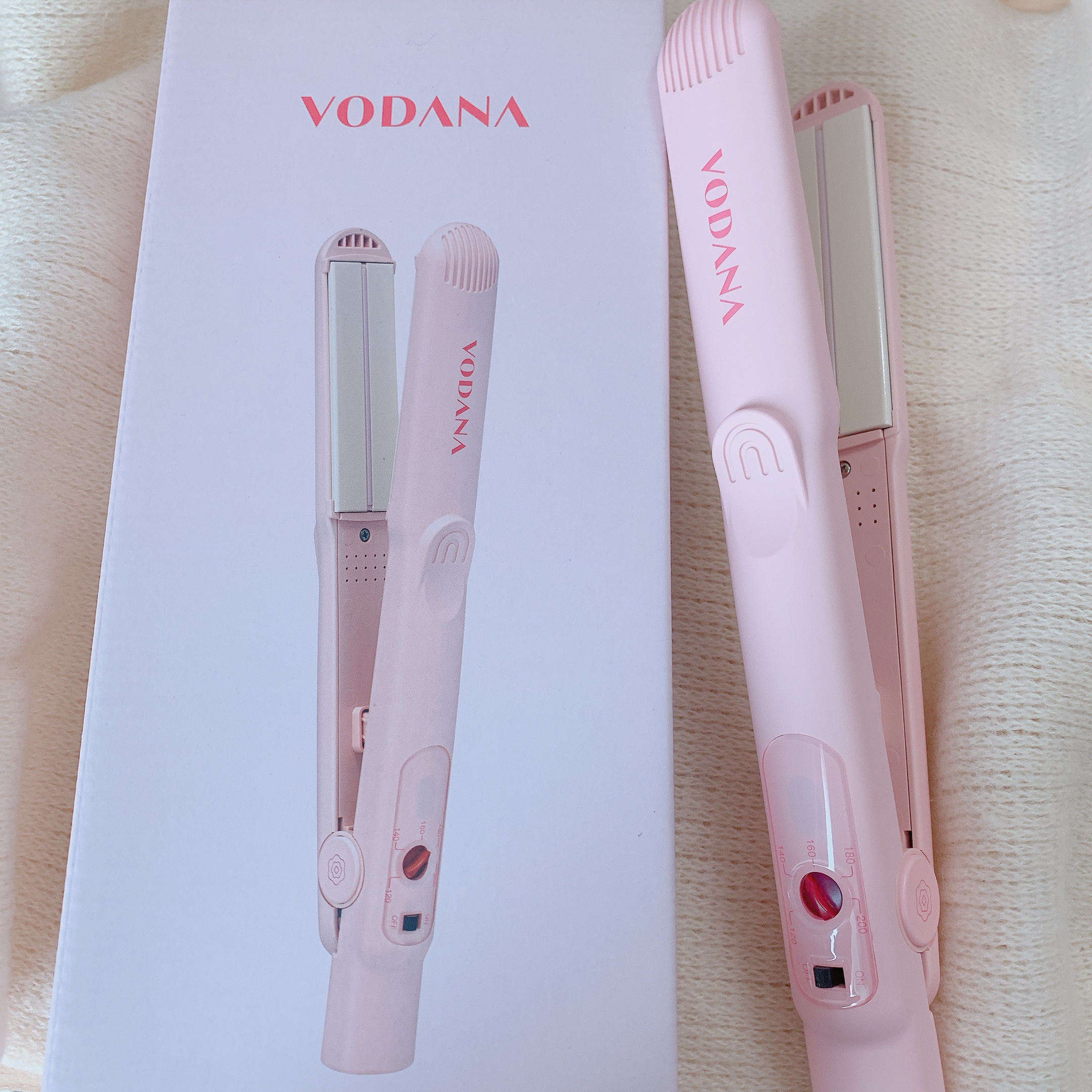 ソフトバーフラットアイロン 25mm ピンクバニラ/VODANA (ボダナ)/ストレートアイロンを使ったクチコミ（1枚目）