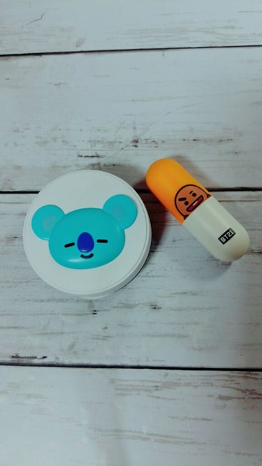 🌿☀まるり☀🌿 on LIPS 「最近韓流ショップで買ったBT21のコスメ💛❤💜KOYAのチーク..」（1枚目）