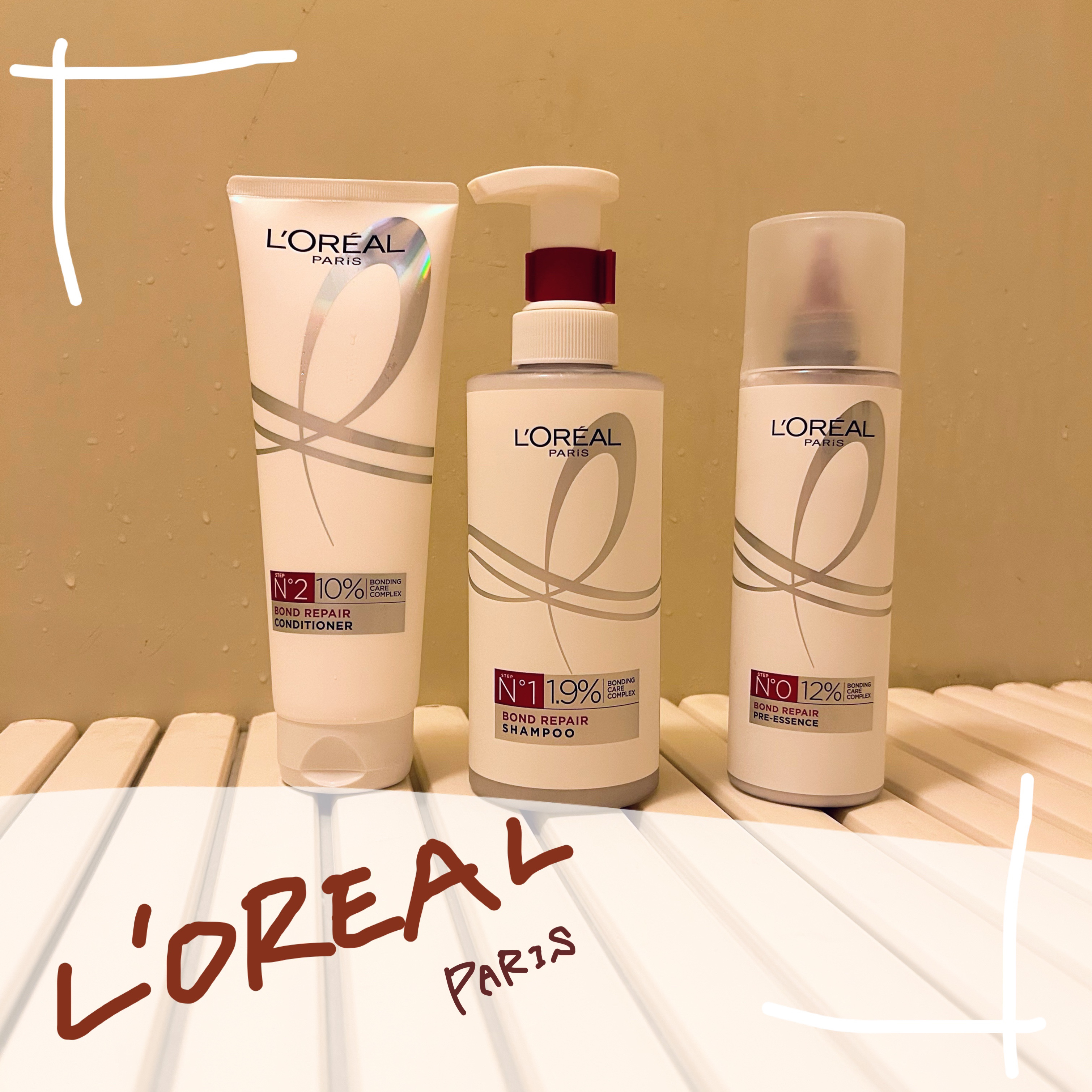 ロレアル パリ ボンド リペア シャンプー／コンディショナー/ロレアル パリ/市販シャンプーを使ったクチコミ（1枚目）