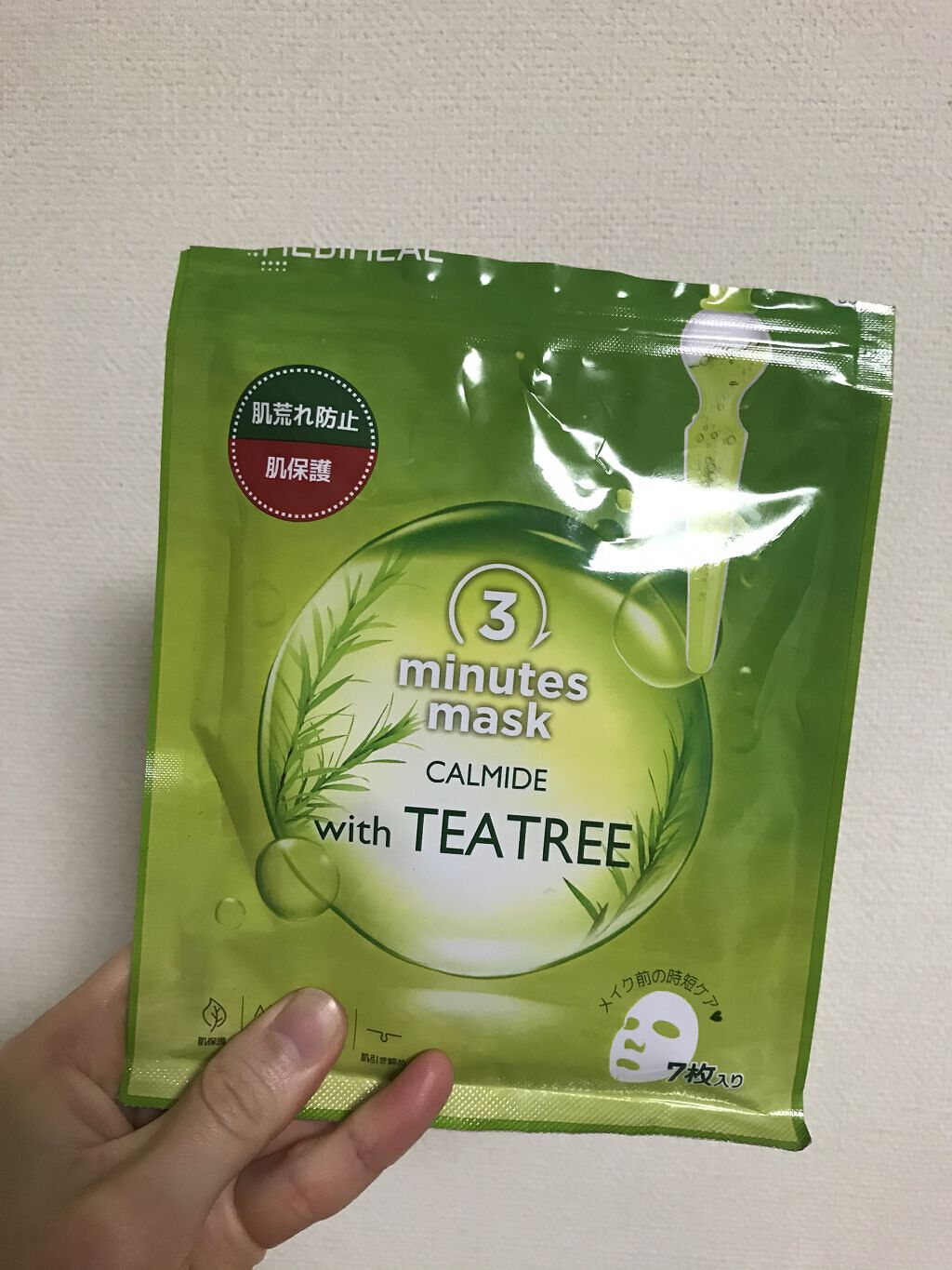 3ミニッツマスク：カーマイド with ティーツリー/MEDIHEAL/シートマスク・パックを使ったクチコミ（1枚目）