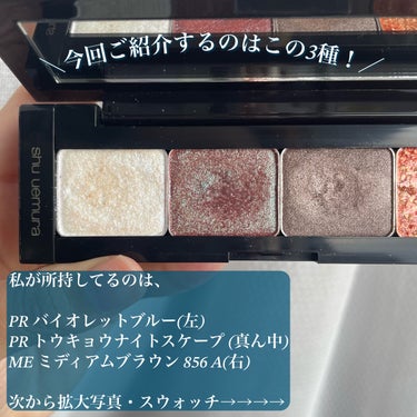 プレスド アイシャドー（レフィル） PR トウキョウナイトスケープ/shu uemura/シングルアイシャドウを使ったクチコミ（3枚目）