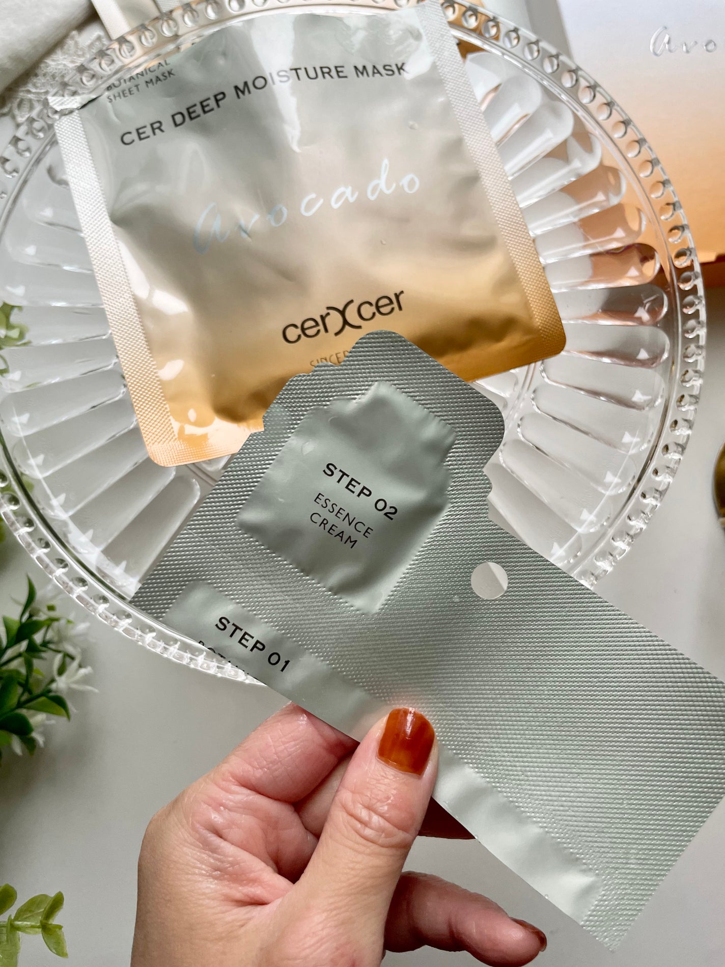 ディープモイスチャー マスク (ケアクリーム付き)/cerXcer/シートマスク・パックを使ったクチコミ(4枚目)